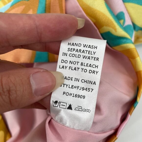 NWT FATE Tropical Print Cropped Jacket Shoulder Pads Womens Size Medium Resort - Picture 6 of 8